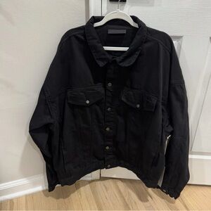 Fear Of God Essentials Black Denim Jacket Men XL